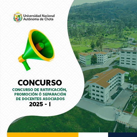 CONCURSO DE RATIFICACIÓN, PROMOCIÓN O SEPARACIÓN DE DOCENTES ASOCIADOS 2025-I